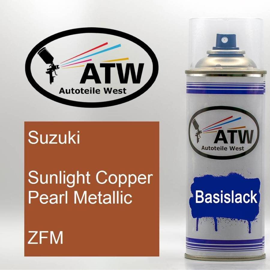Suzuki, Sunlight Copper Pearl Metallic, ZFM: 400ml Sprühdose, von ATW Autoteile West.